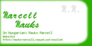 marcell mauks business card